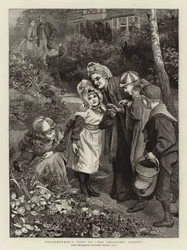 La visite de grand-mère au jardin des enfants